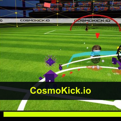 CosmoKick.io jetpack soccer match in a stadium
