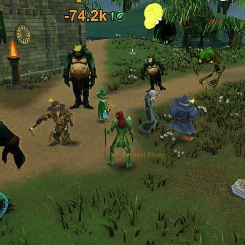 Heroes facing monsters in Path Defenders